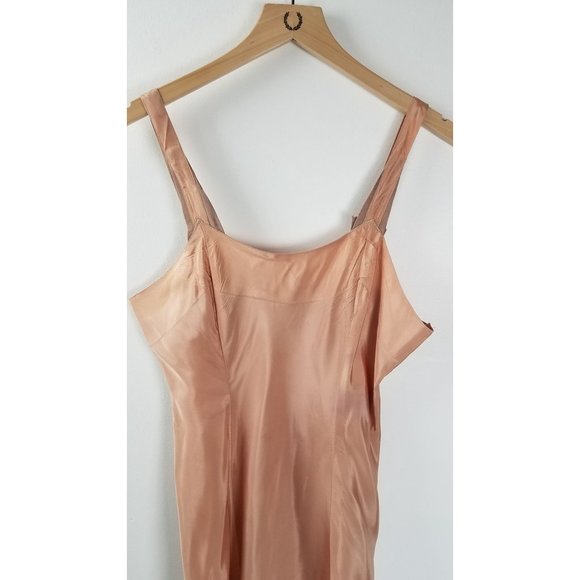 Vintage Francine Women's Sz. 40/M Nude 60's Slip/Dress Midi Length - Picture 2 of 7